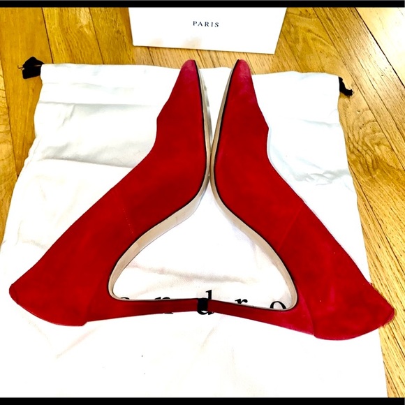 SANDRO Suede Red Classic Heels EU40 made in France - Picture 12 of 12